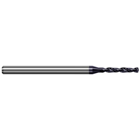 HARVEY TOOL High Performance Drill for Prehardened Steels, 2.032 mm, Material - Machining: Carbide BVT0800-C3